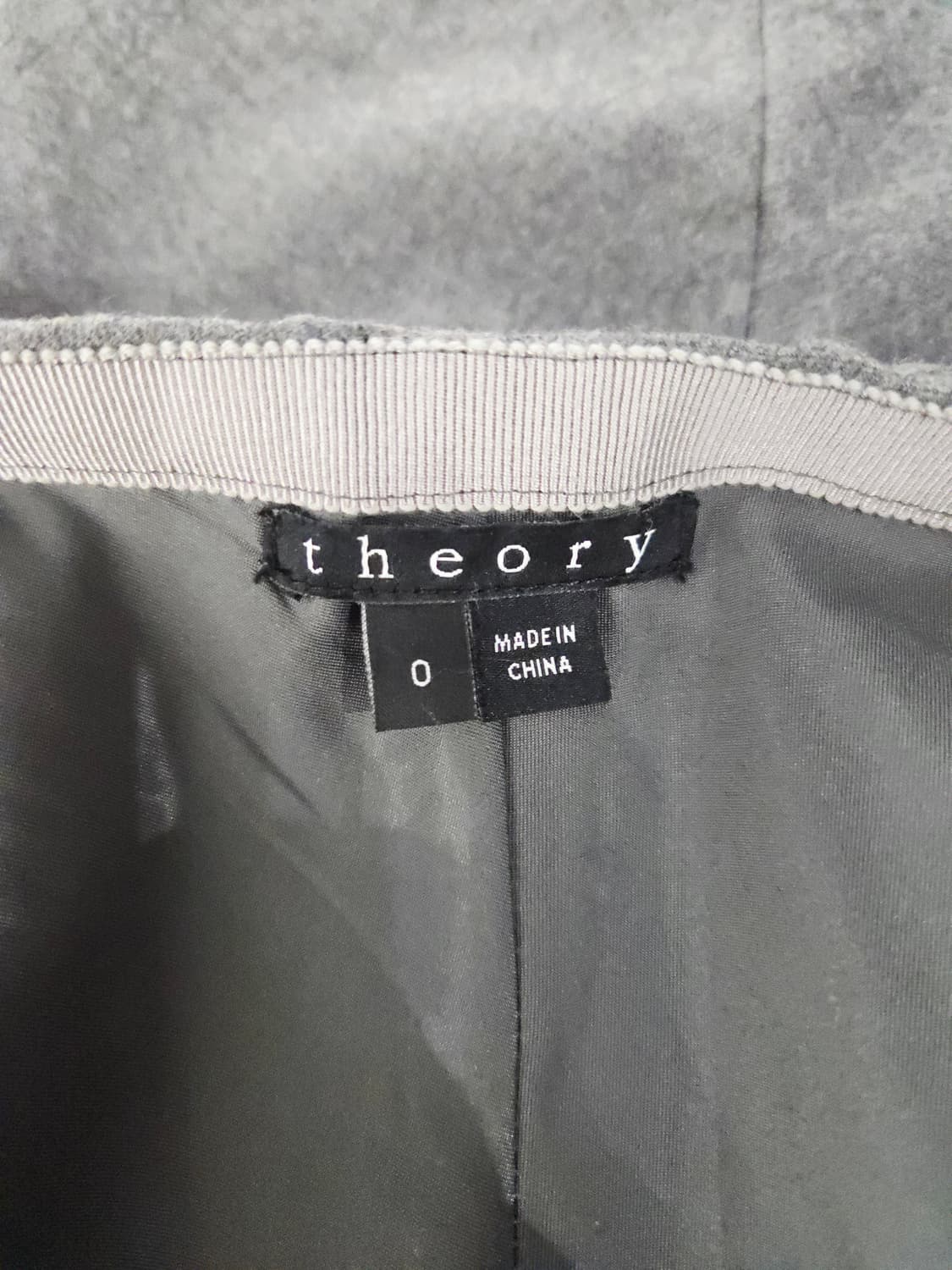 띠어리(theory) 그레이 A라인 모직 스커트 상품이미지5