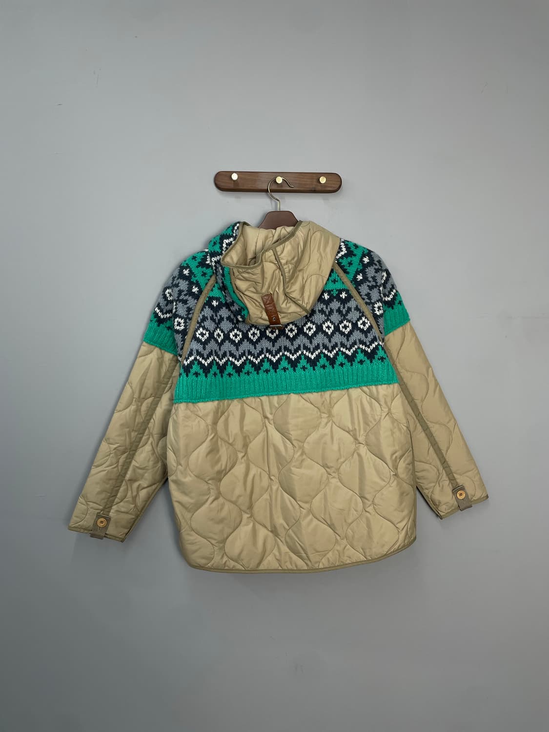 앤더슨벨 니트 패치드 퀄티드 파카 자켓 H2100 상품이미지5