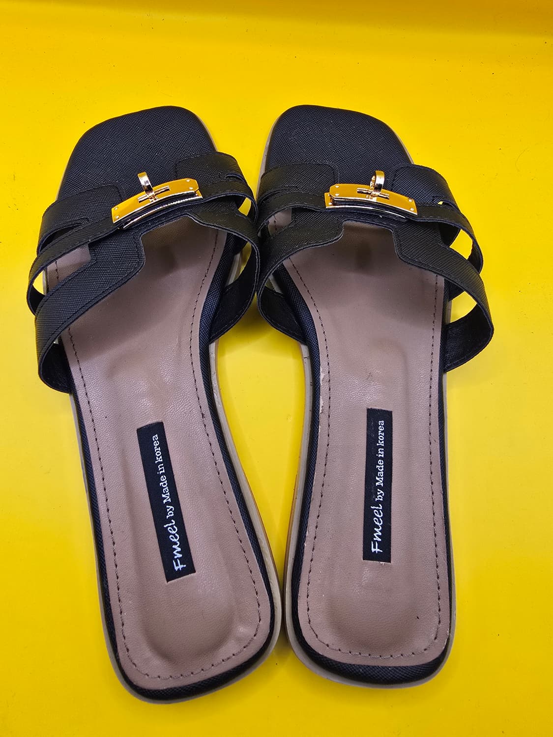 소가죽 버클장식슬리퍼255(남녀공용) 상품이미지3