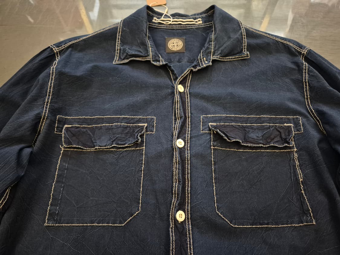 00s STONE ISLAND stitching 셔츠 상품이미지2