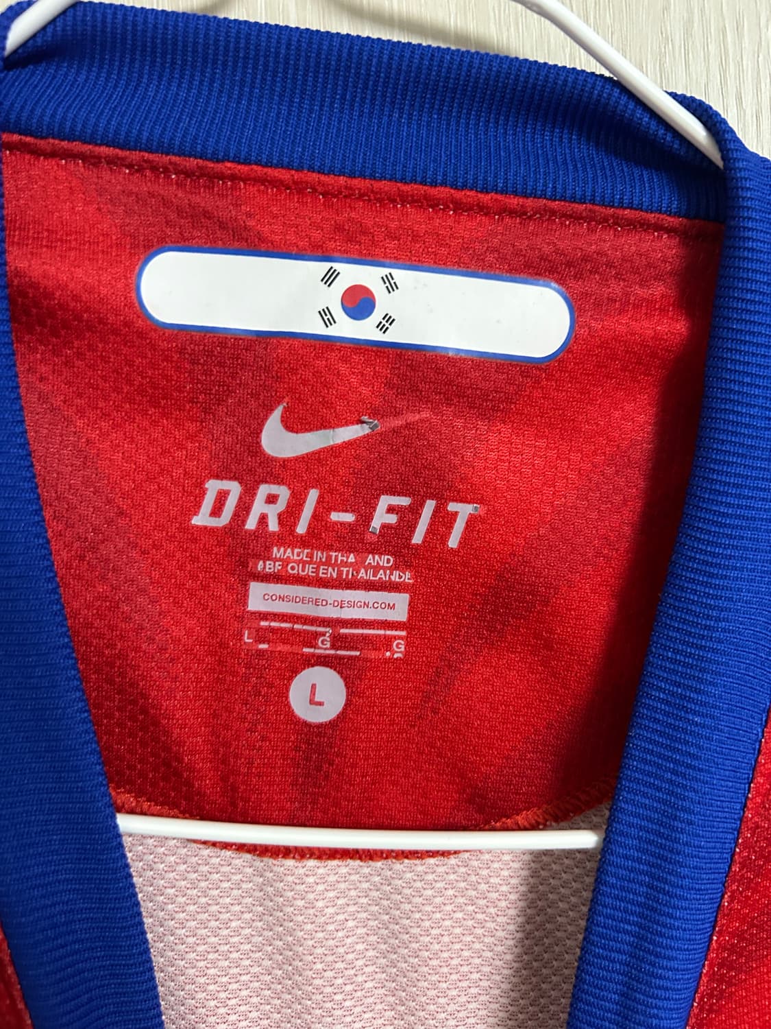 나이키 대한민국 국가대표 축구 유니폼 L 적호 팜 상품이미지3