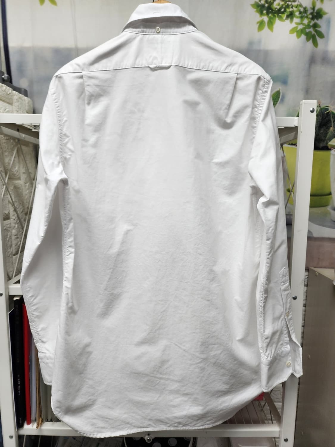 톰브라운 MWL010 히든 삼선셔츠 옥스포드 화이트 상품이미지7