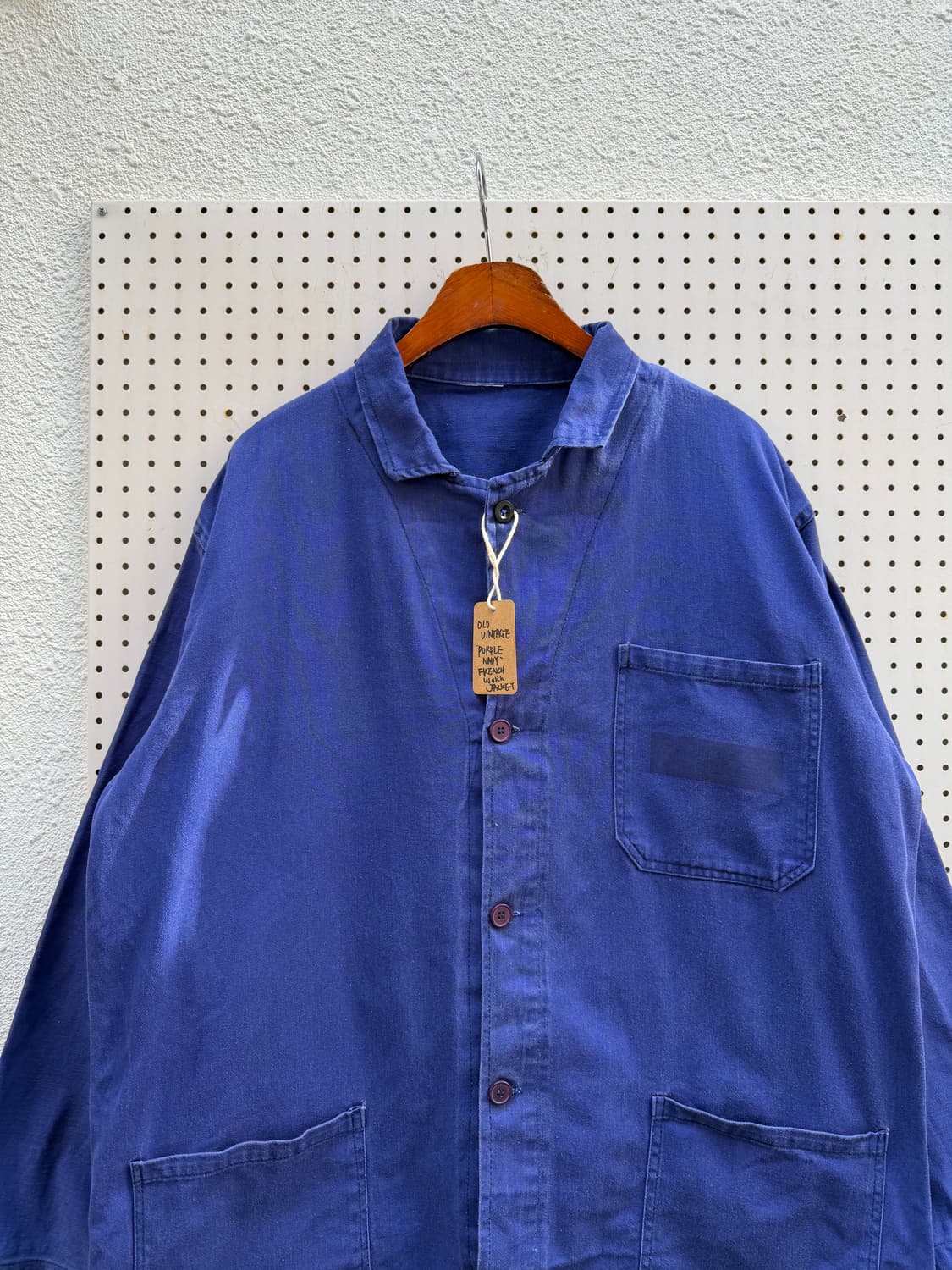 OLD VINTAGE WASHED BLUE FRENCH 프렌치워크자켓 상품이미지3