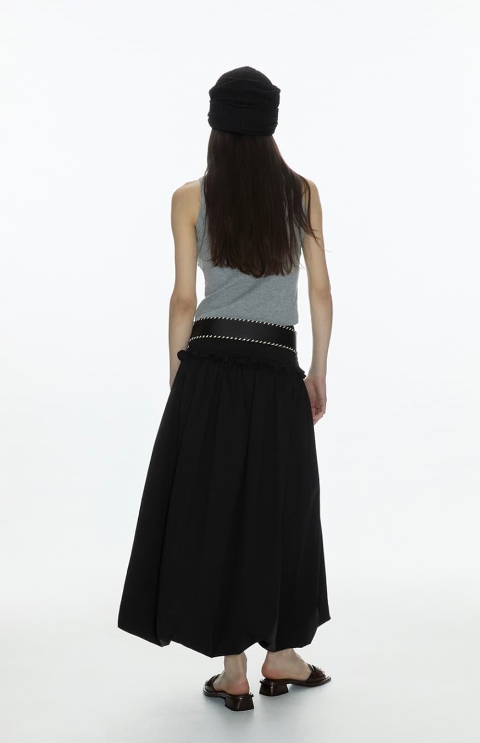 밀로 우먼 셔링 맥시 스커트 상품이미지3