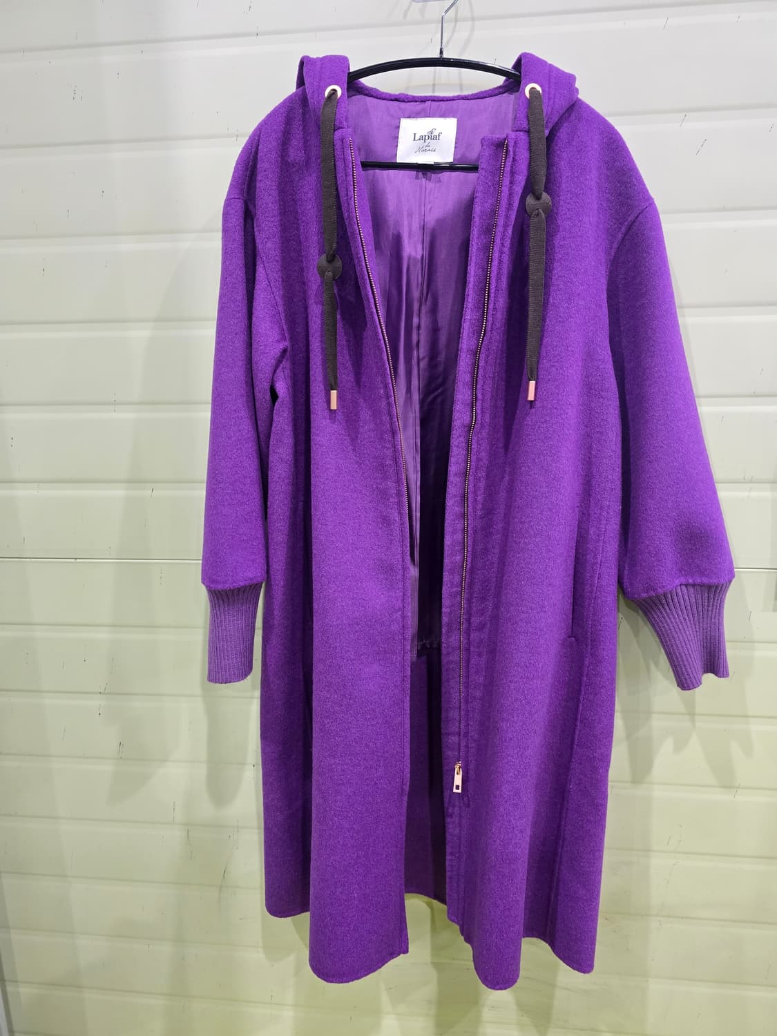 Laplaf 라플라프 퍼플 후드 코트 상품이미지4