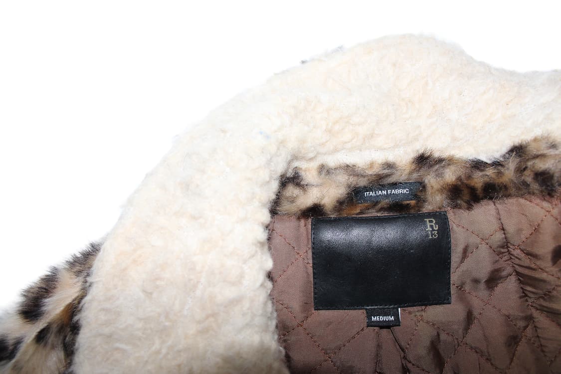R13 oversized Leopad coat 알썰틴 레오파드 퍼 코트 상품이미지7