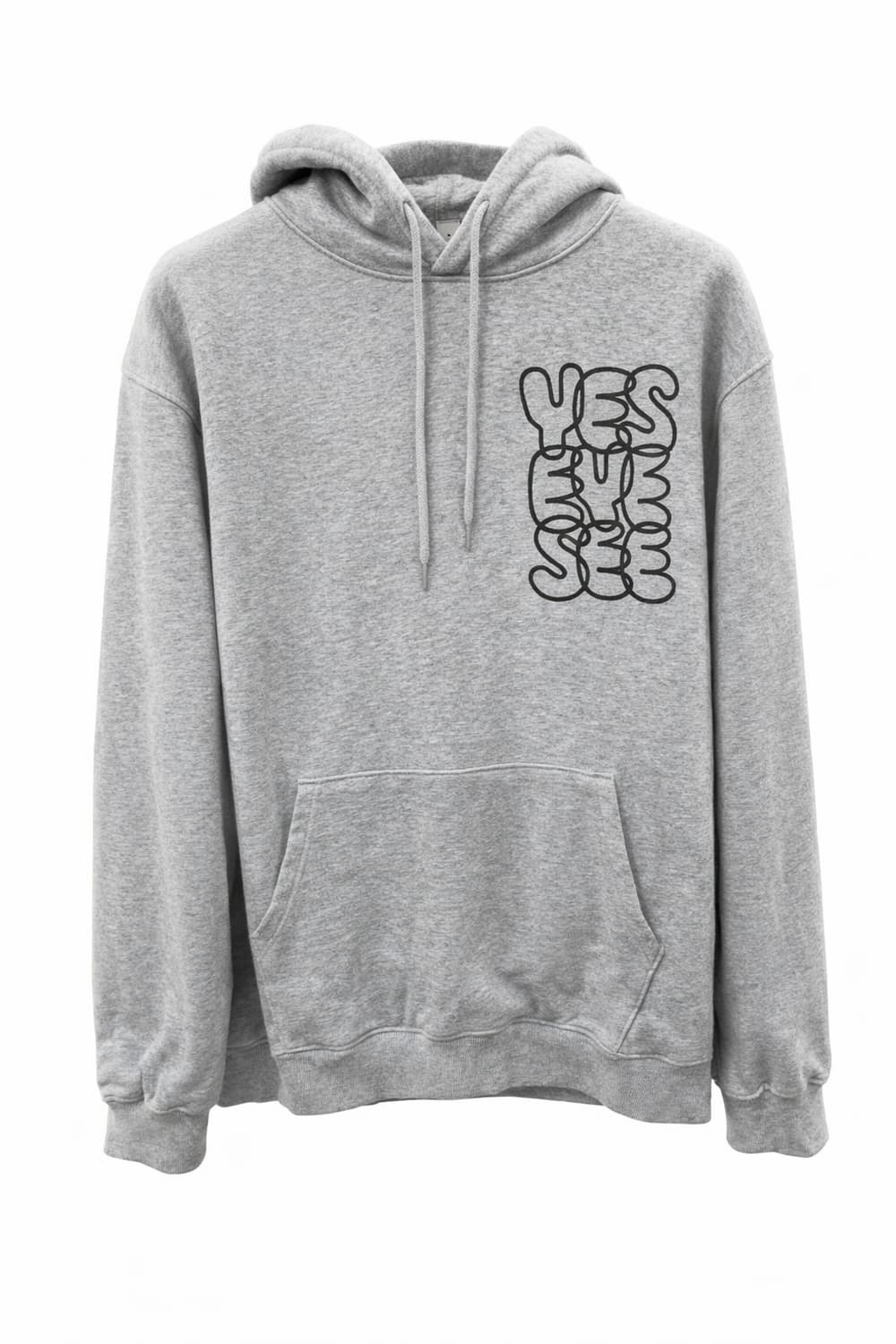 예스아이씨 그레이 로고 후드티 L 상품이미지1