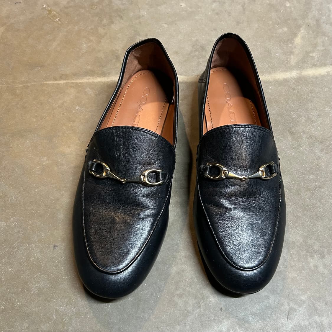 230) 코치 리얼레더 헤일리 로퍼 플랫슈즈 구두 상품이미지2