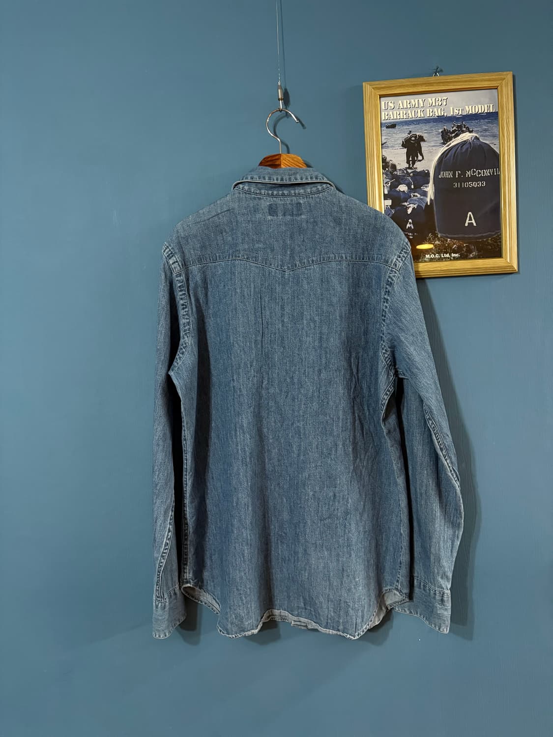 90‘s Polo Ralph Lauren Denim Western Shi 상품이미지10