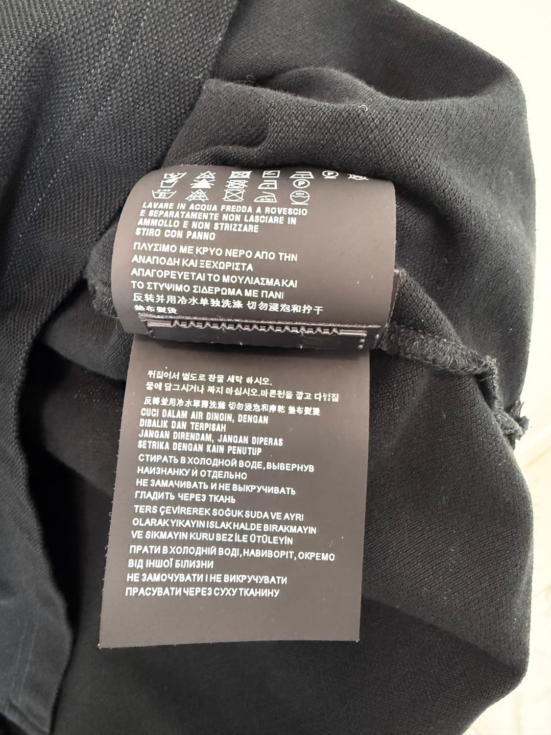 프라다 카라 반팔티 블랙 상품이미지6