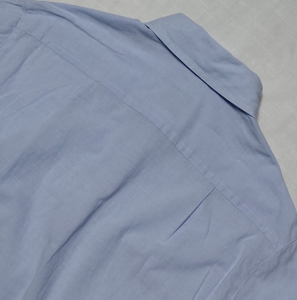 ​[L] 아메리칸 홀릭 삭스 블루 코튼 셔츠 상품이미지8