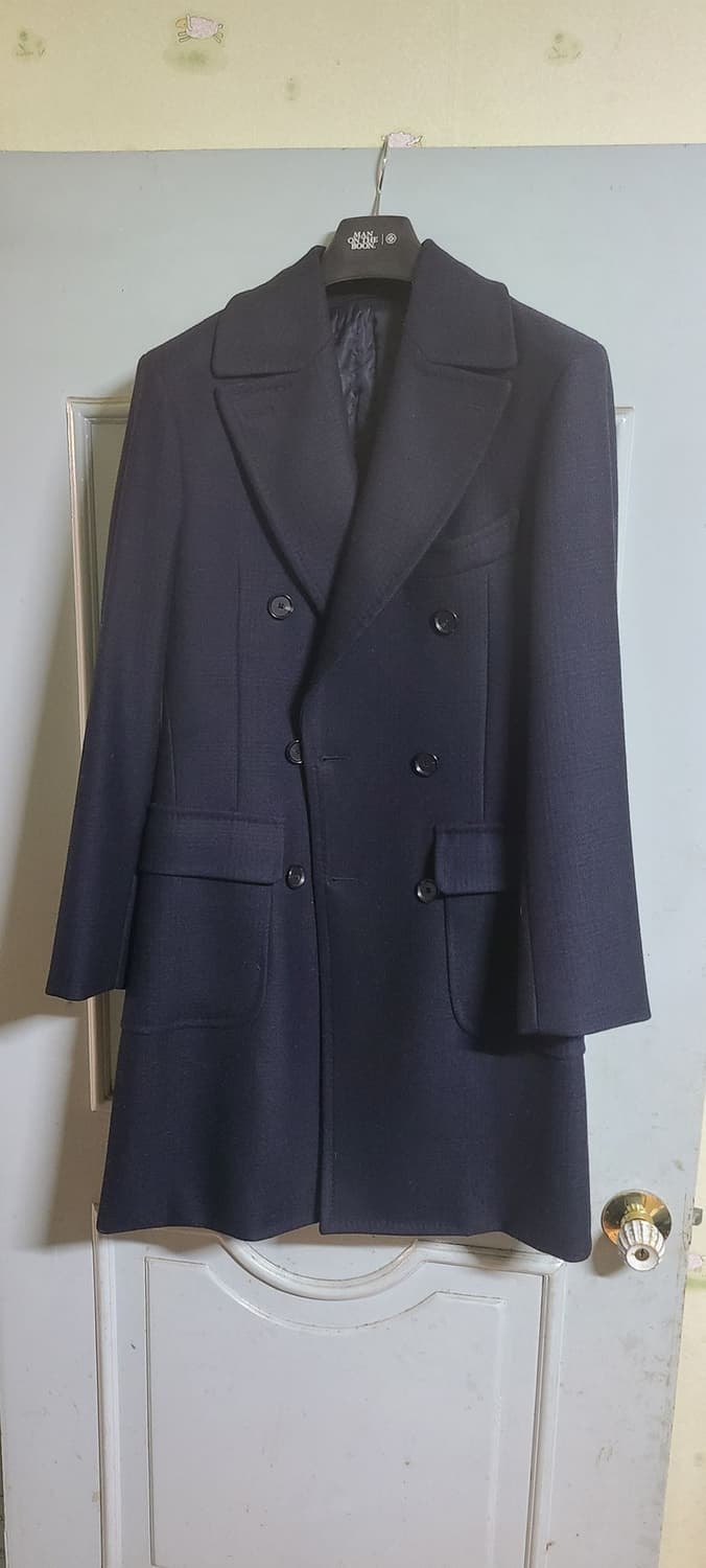 맨온더분 다크네이비 폴로코트 46사이즈 상품이미지1