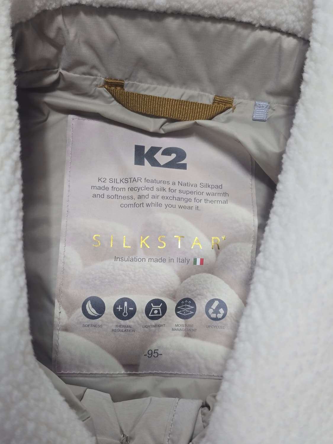 K2 24FW 실크스타 베스트 베이지 95 상품이미지5