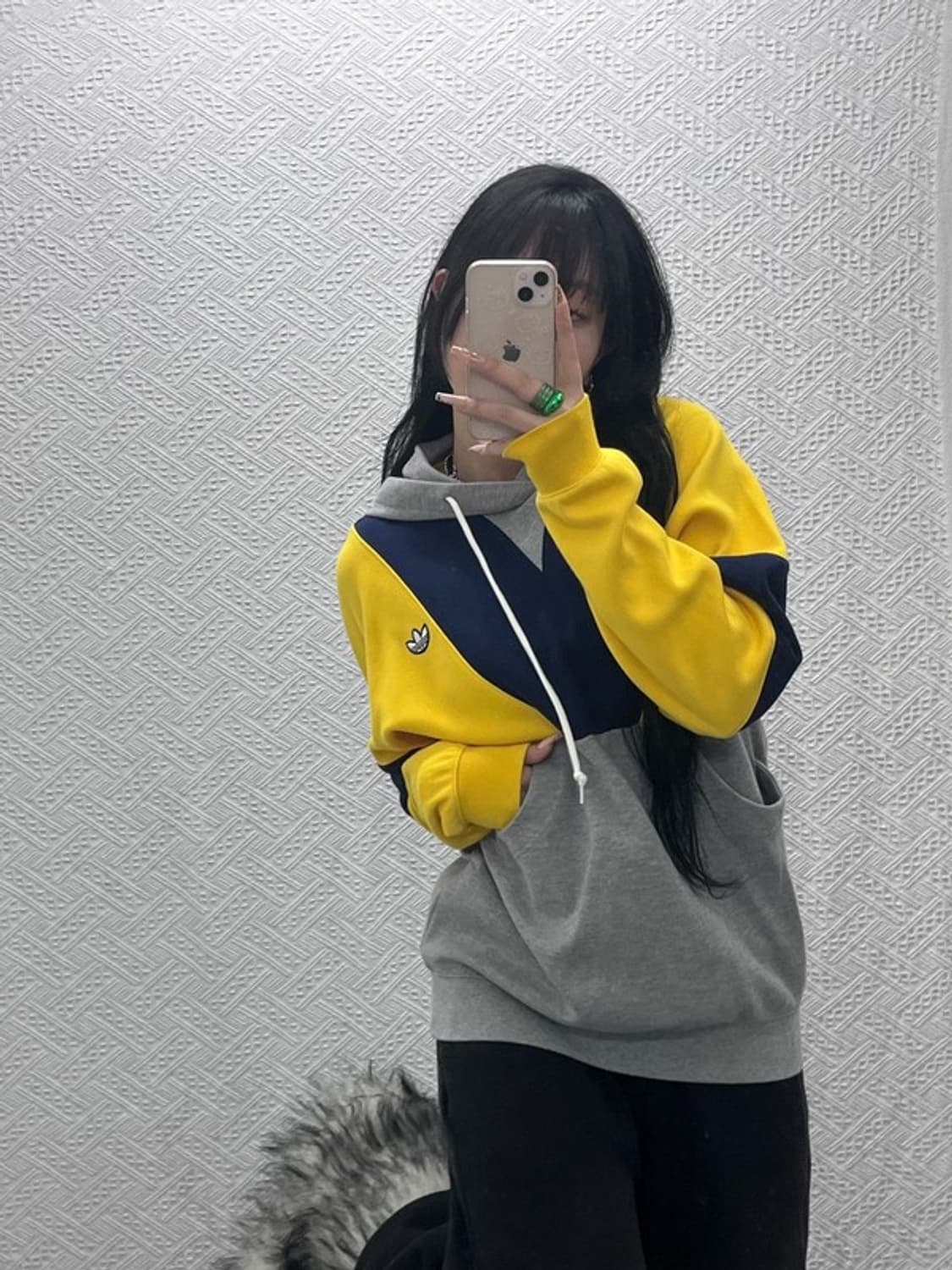 아디다스 올드스쿨 레트로 컬러블럭 후드티 S C08211 상품이미지1