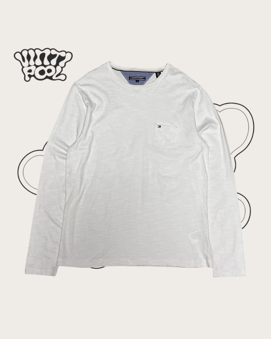 타미힐피거 포켓 롱 슬리브 XL 화이트 상품이미지1