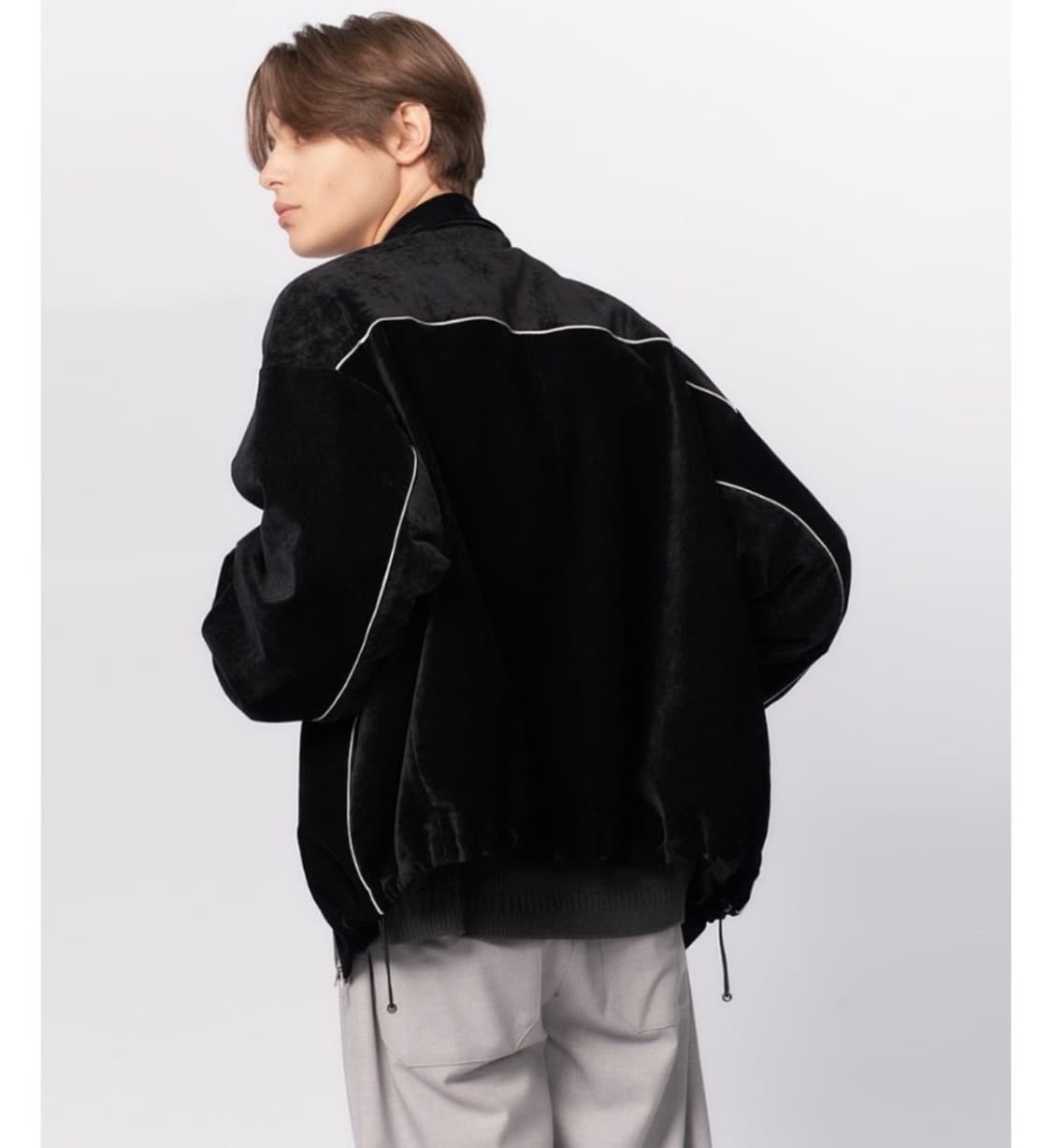 [새상품] 1) 비긴202 벨벳 집업 블루종 상품이미지2