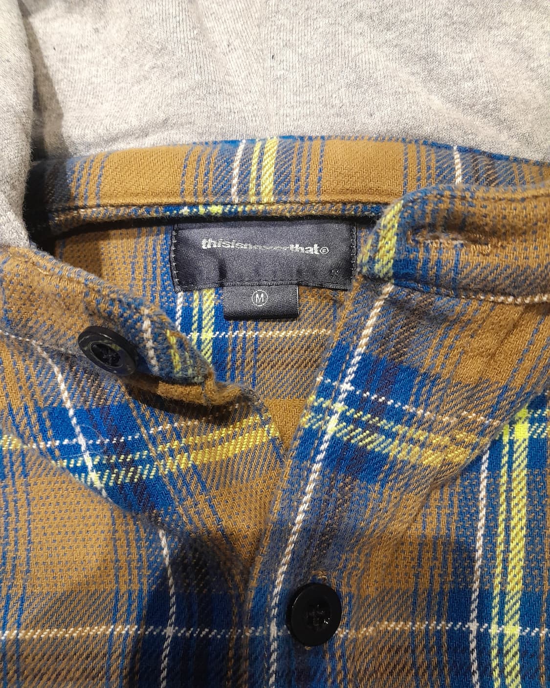 💥디스이즈네버댓 체크 후드 (M)    상품이미지8