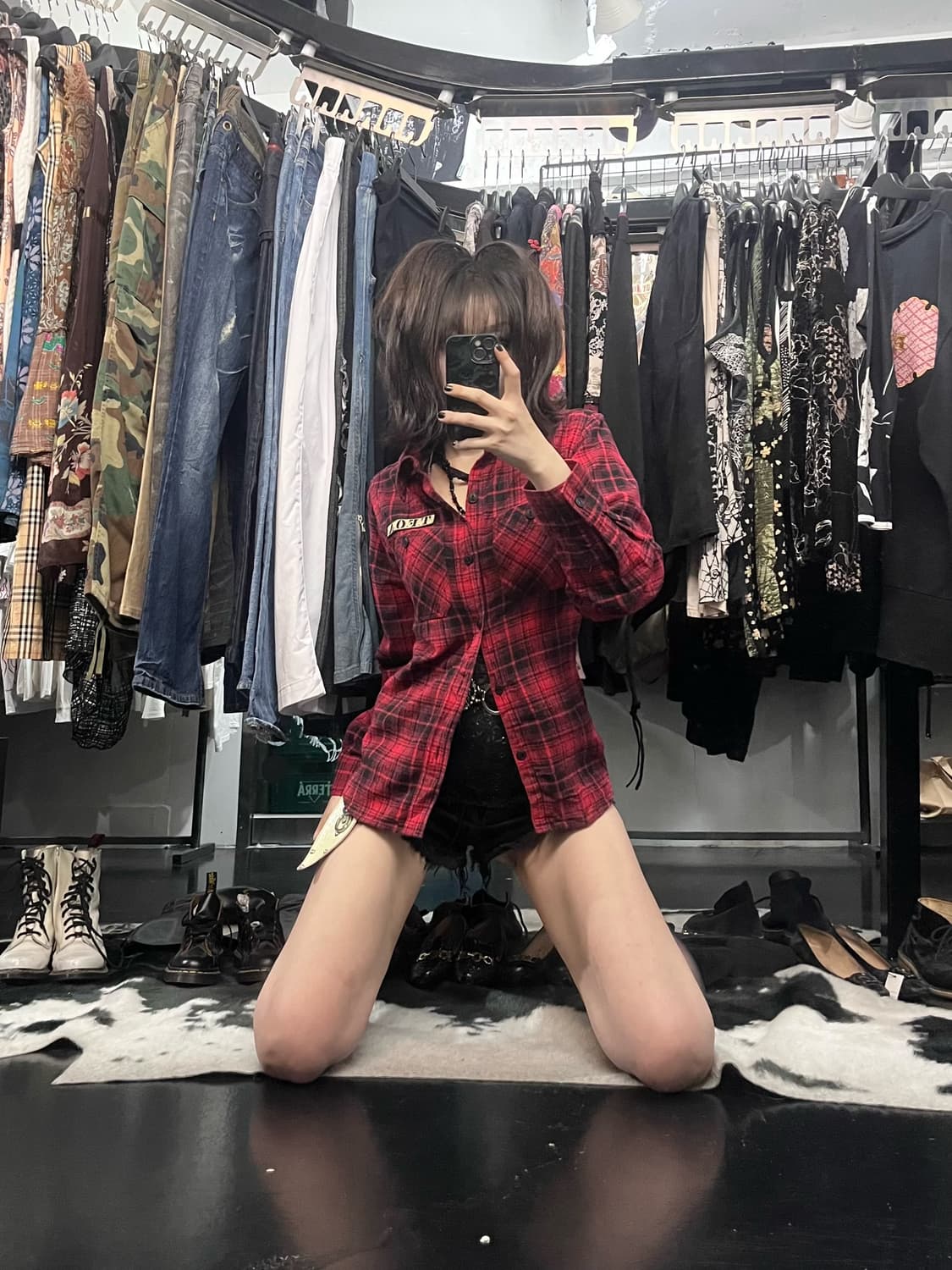 무장전선 TFOA 해골 자수 슬림핏셔츠 상품이미지1