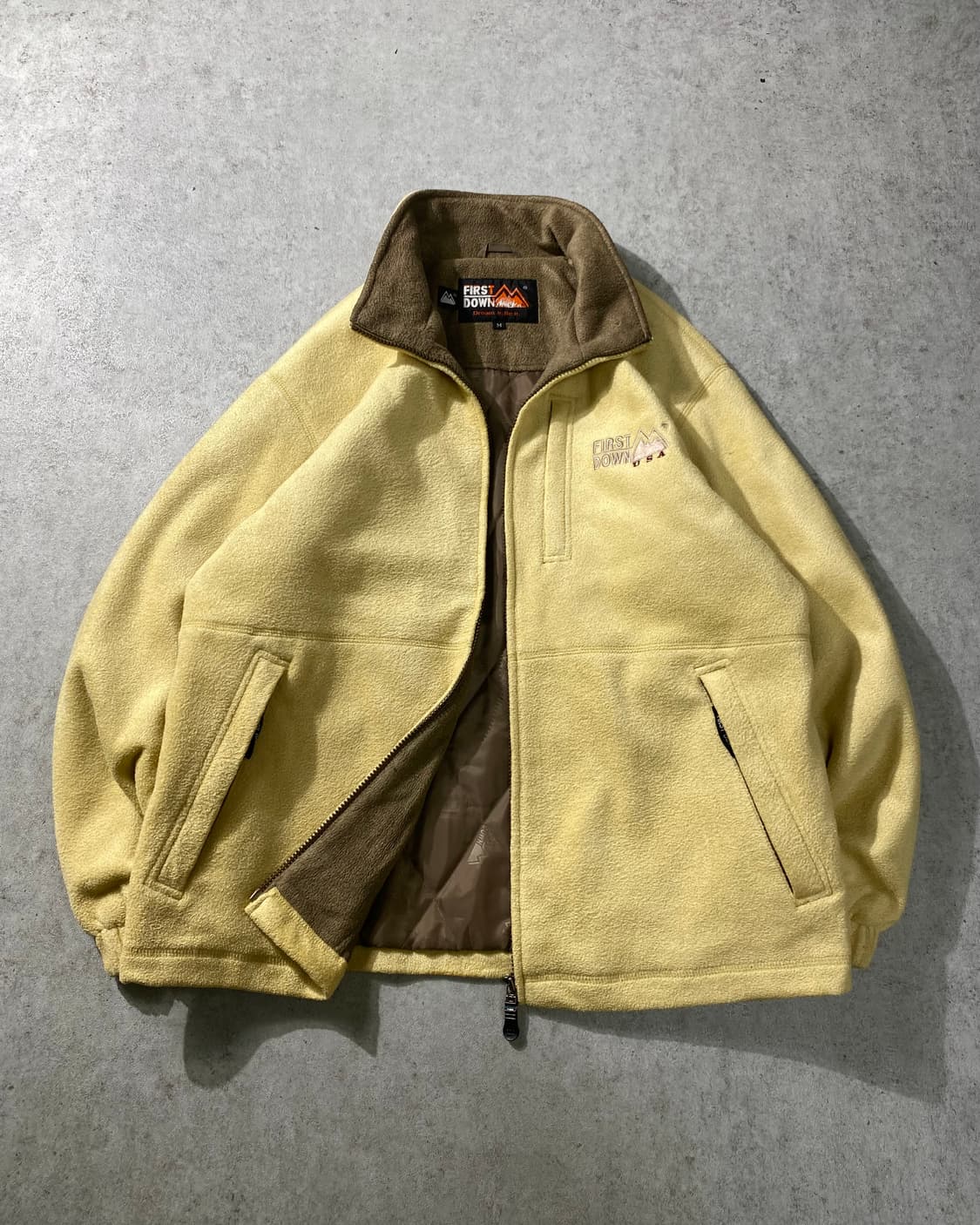 [M] 90s First Down 퍼스트다운 USA 플리스 집업 자켓 상품이미지1