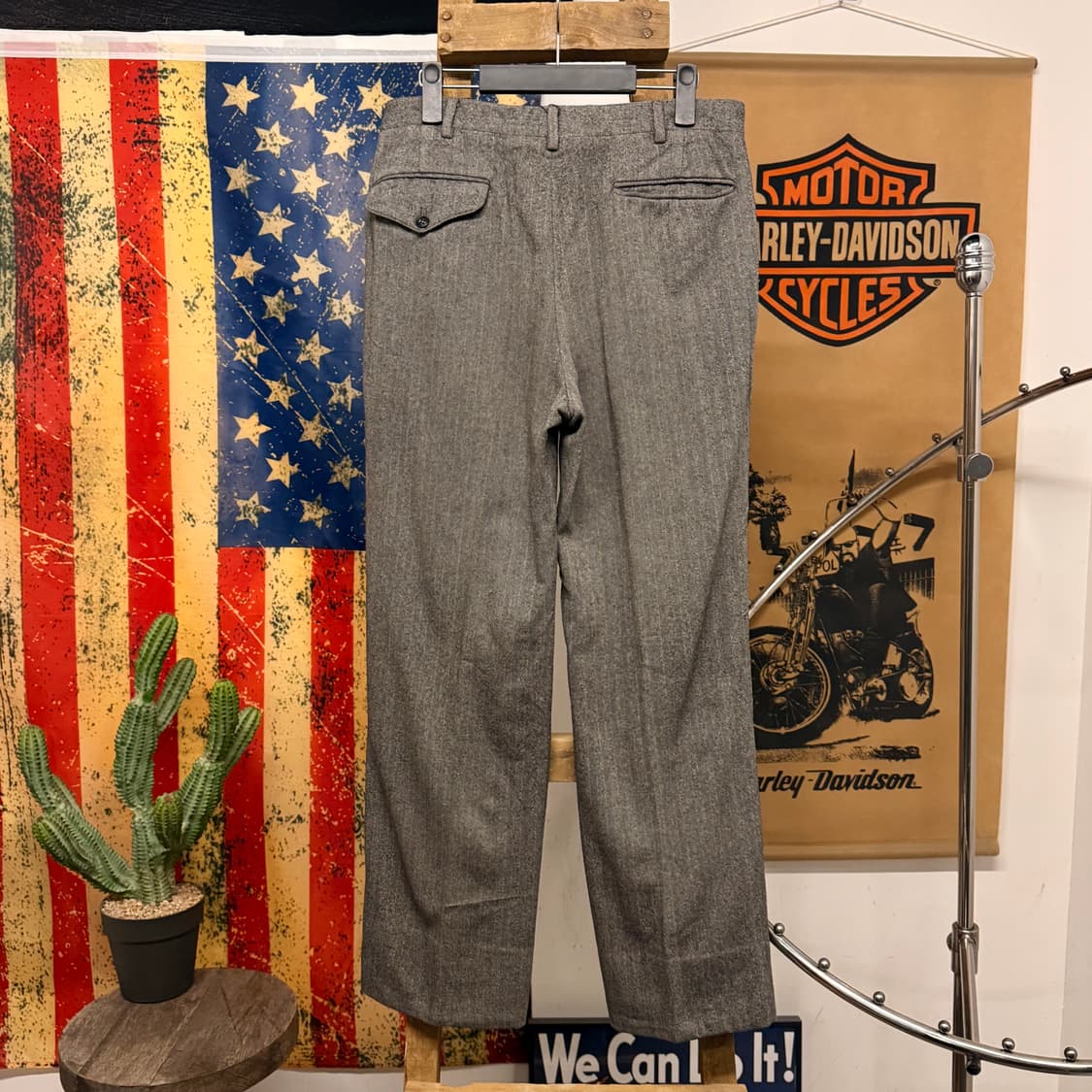 90s 폴로 랄프로렌 테일러 헤링본 울 트라우저 클래식 슬랙스 N313 상품이미지2