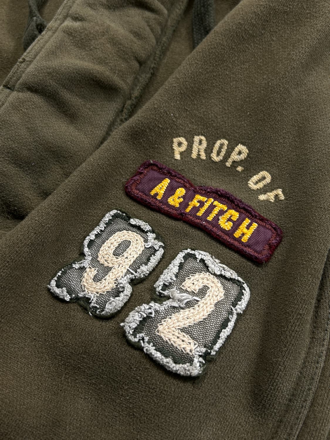 아베크롬비 빈티지 카키 후드집업 L  상품이미지5