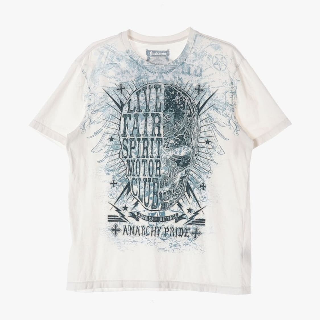 버카루 빈티지 그래픽 프린팅 티셔츠 XL 상품이미지1