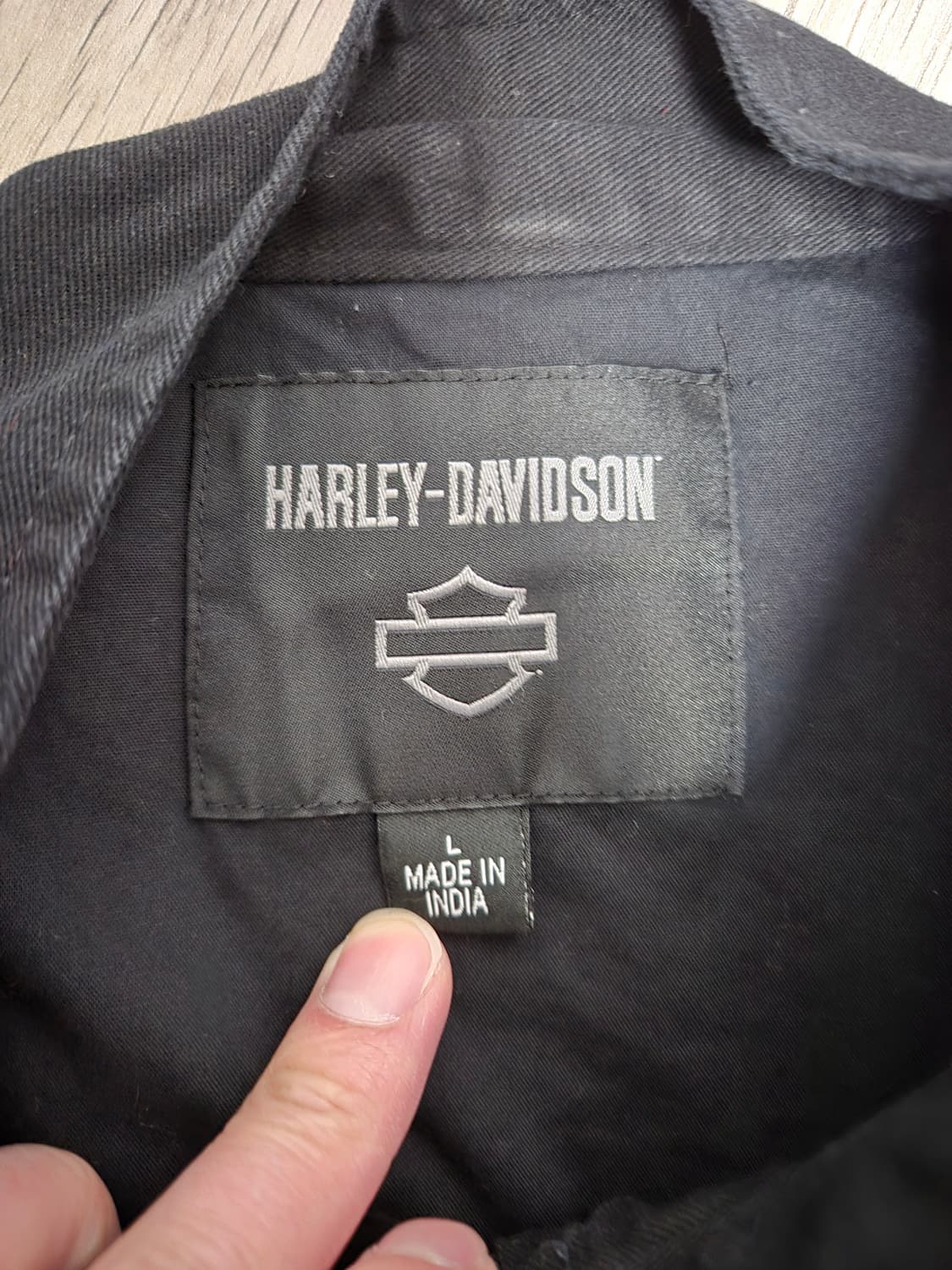 할리데이비슨 레터링 코튼 자켓 상품이미지4