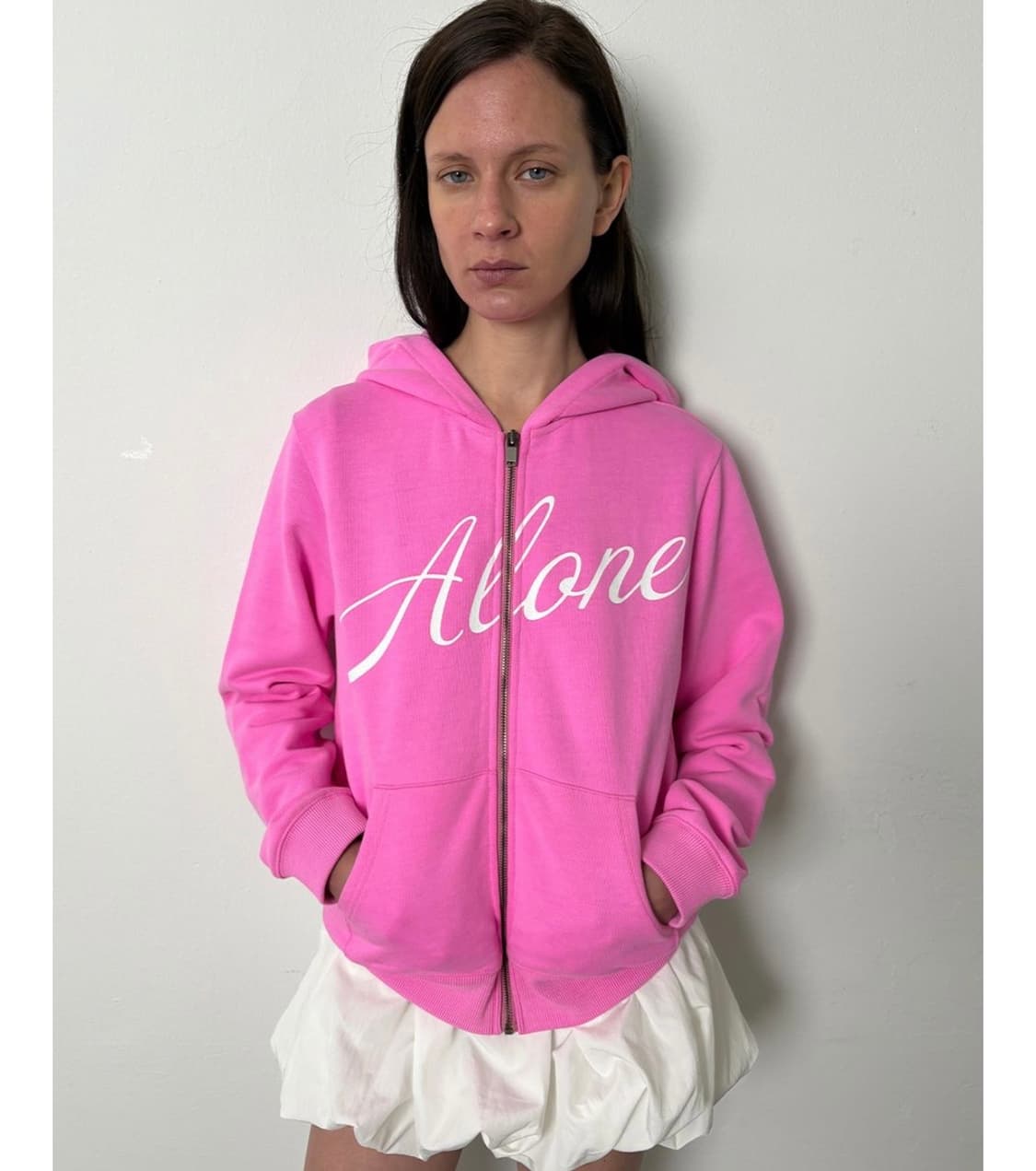 ZIP-UP HOODIE, HOT PINK 상품이미지1
