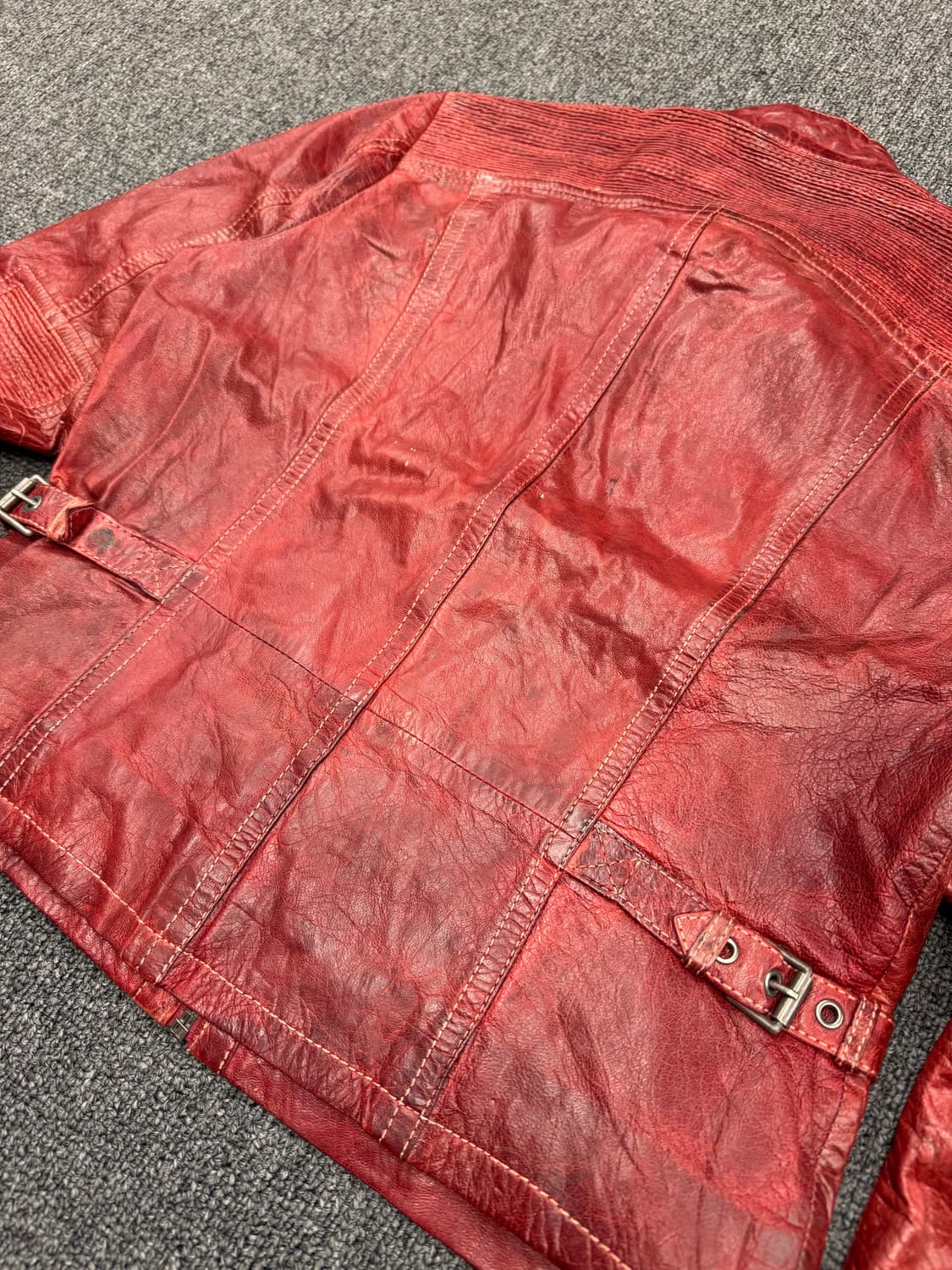 Gipsy 빈티지 여성 라이더 가죽자켓 상품이미지7