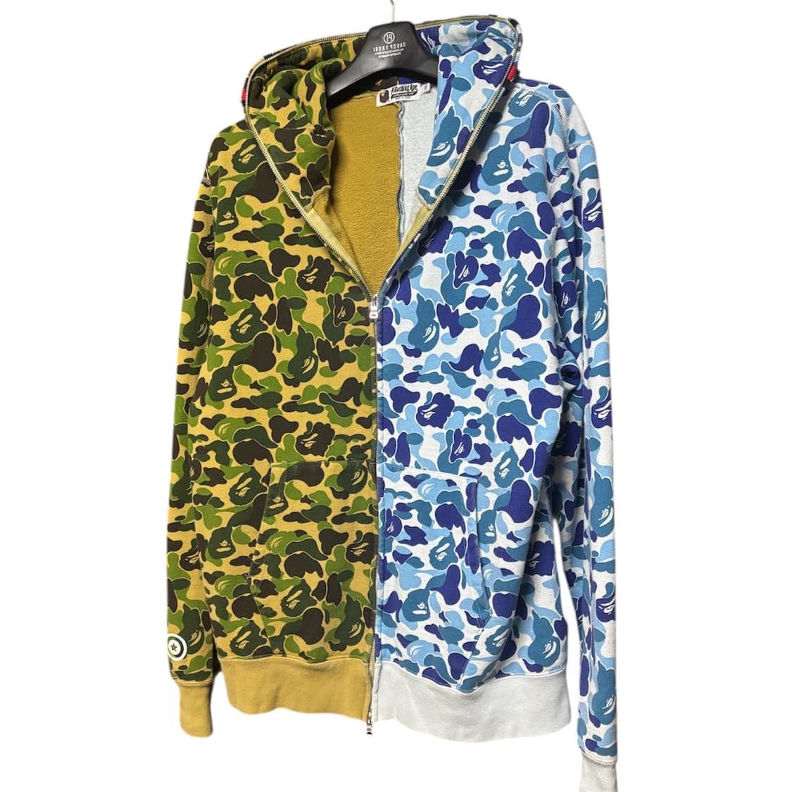 [BAPE] (판매/교신) 베이프 카모 청녹계 아수라 샤크후드집업 2XL 상품이미지2