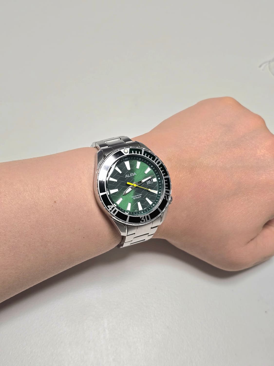 세이코 ALBA 그린 웨이브 다이얼 AG8K29X1 상품이미지3