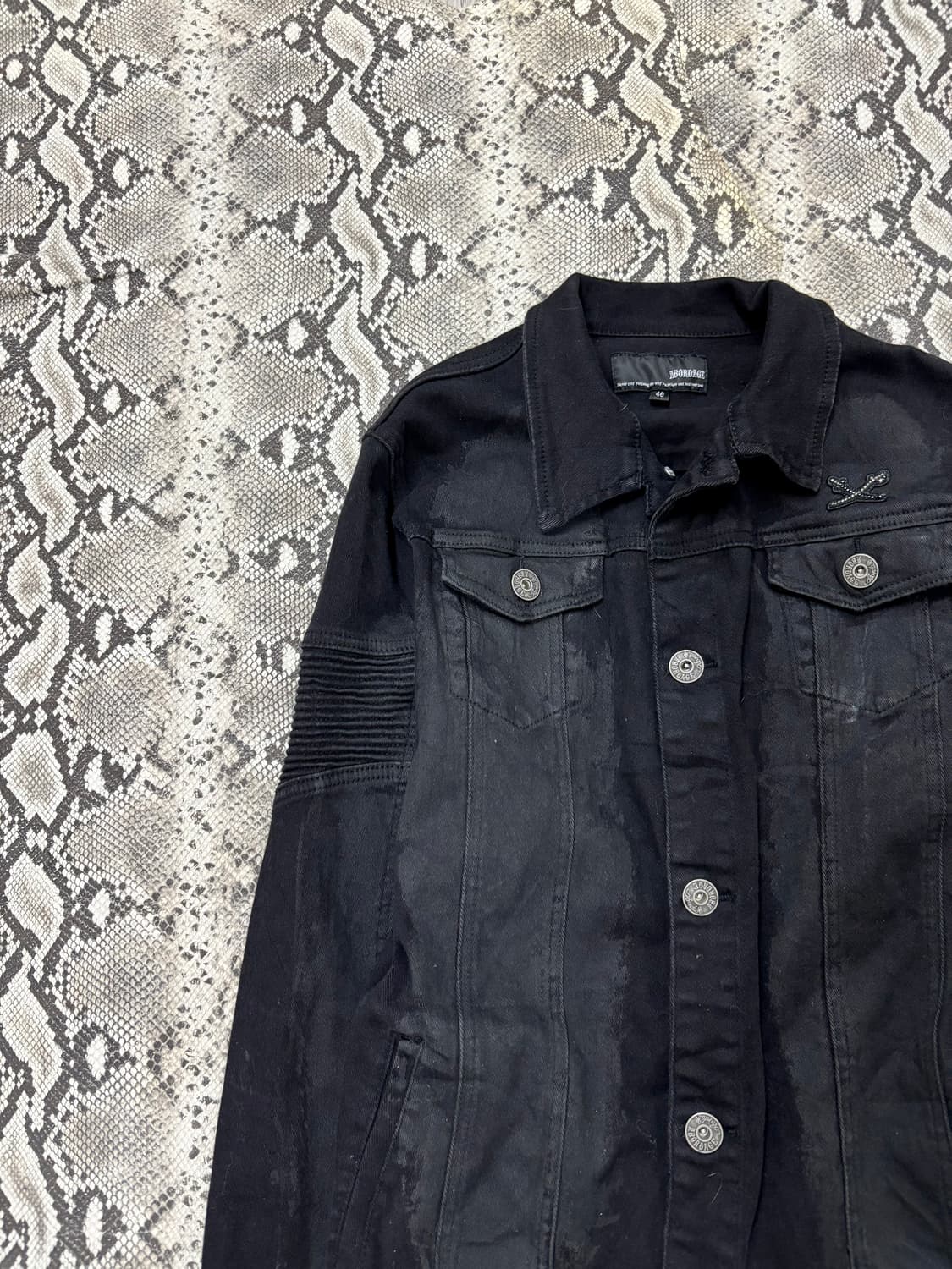 “ABORDAGE” 00’s Design Back Skull Black  상품이미지2