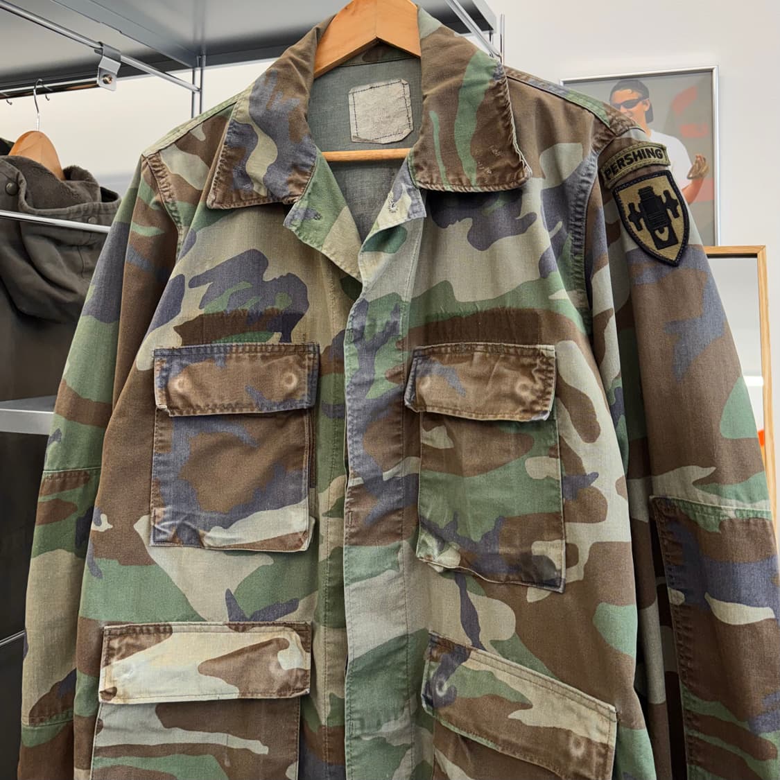 US Army 미군 우드랜드 카모 셔츠 자켓 (L)   상품이미지2