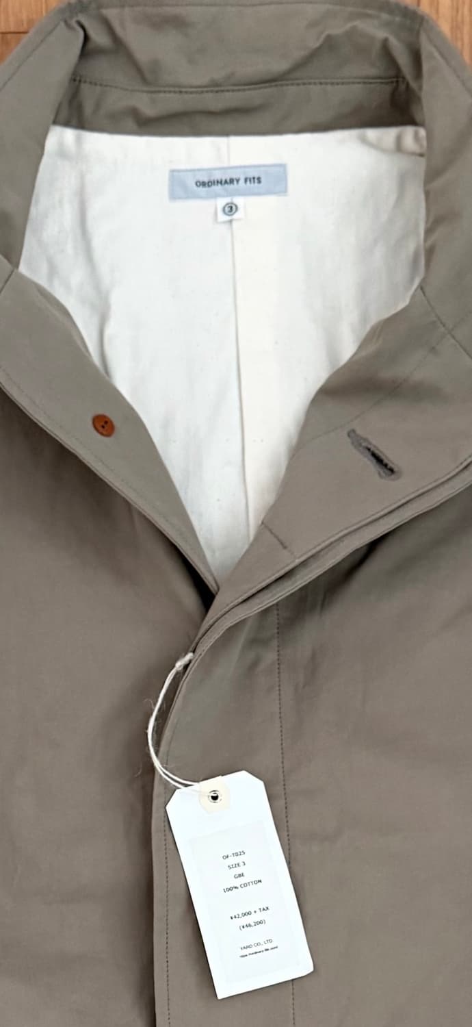 오디너리 핏츠/ 중기장 자켓 /3(100-105)/ 미착용 새제품 상품이미지5