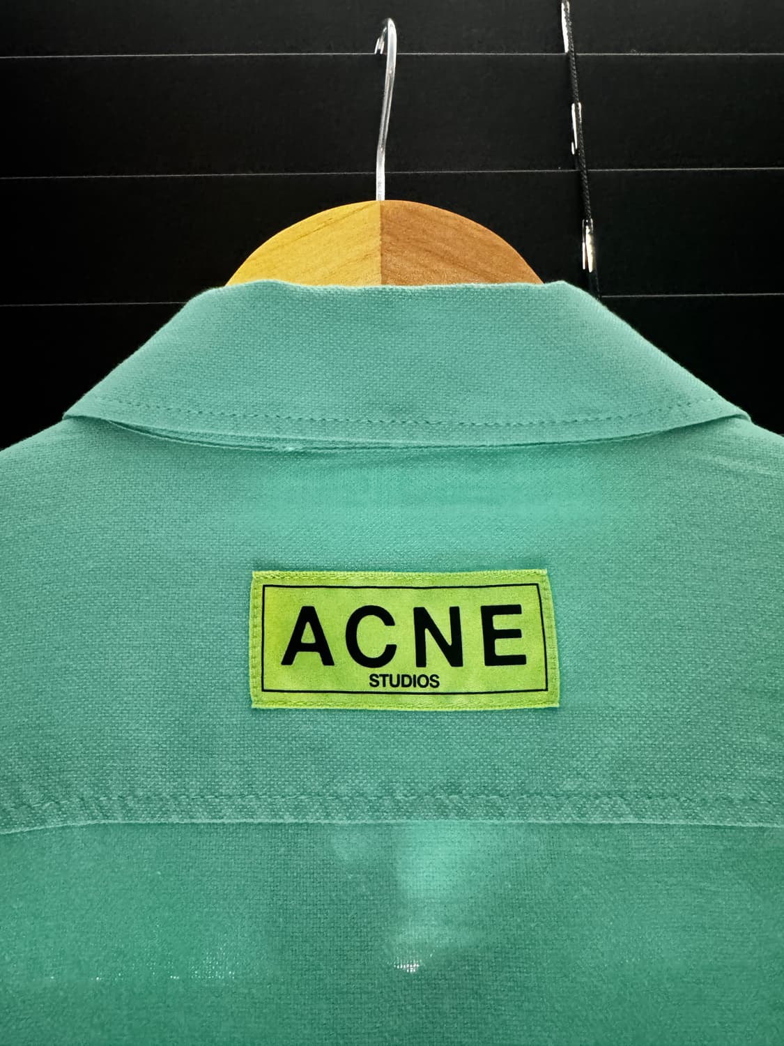 ACNE STUDIOS 터쿼이즈 그린 오버사이즈 셔츠 상품이미지7
