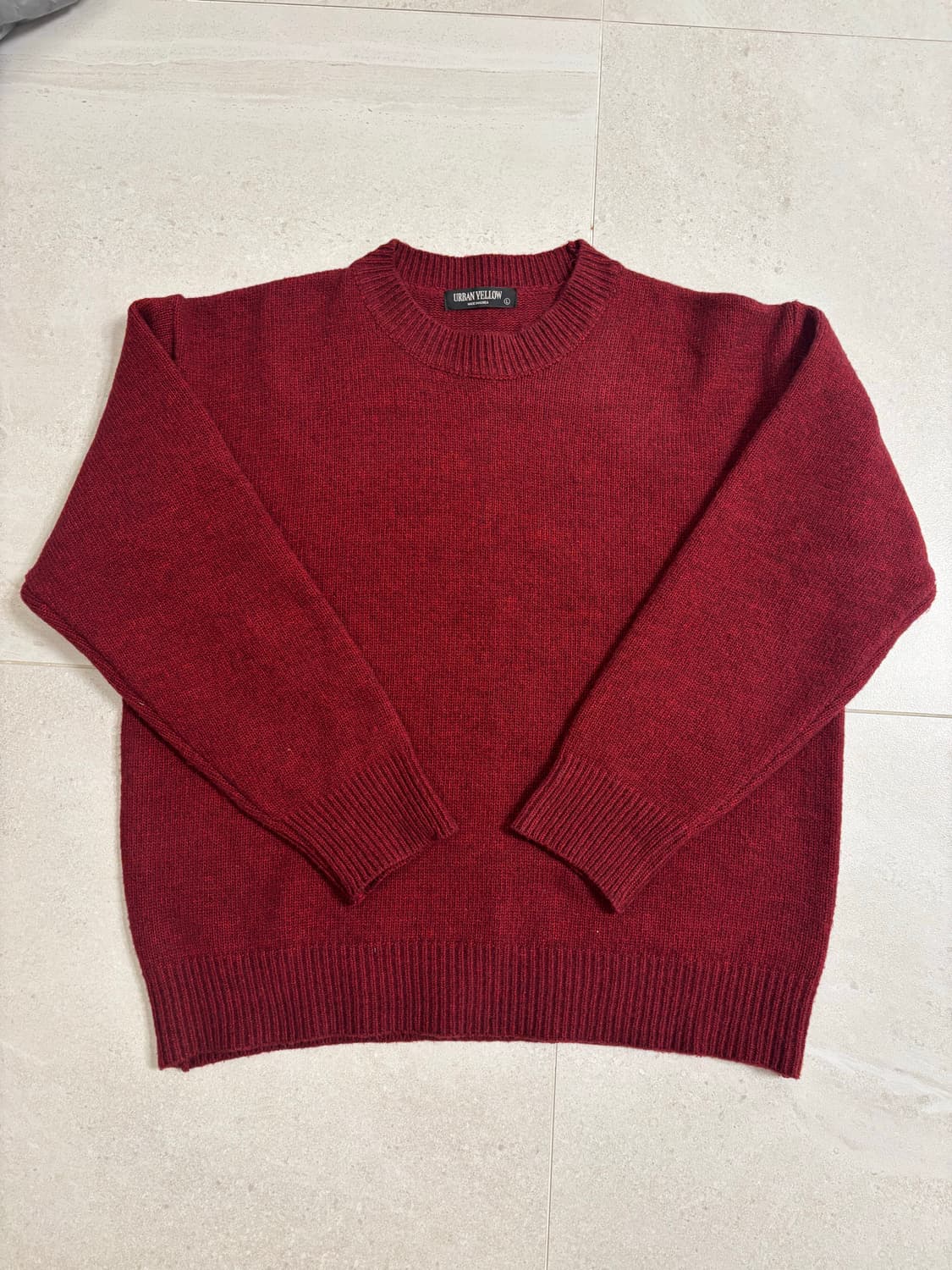 버건디 니트 상품이미지1