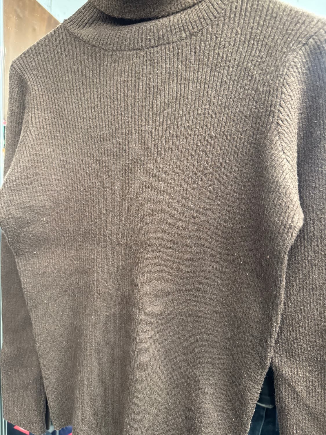 japanese  vintage 우먼스 목폴라 니트 상품이미지2