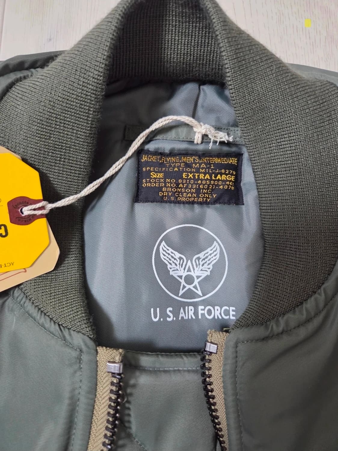 브론슨 MA-1 자켓 올리브 XL 상품이미지3