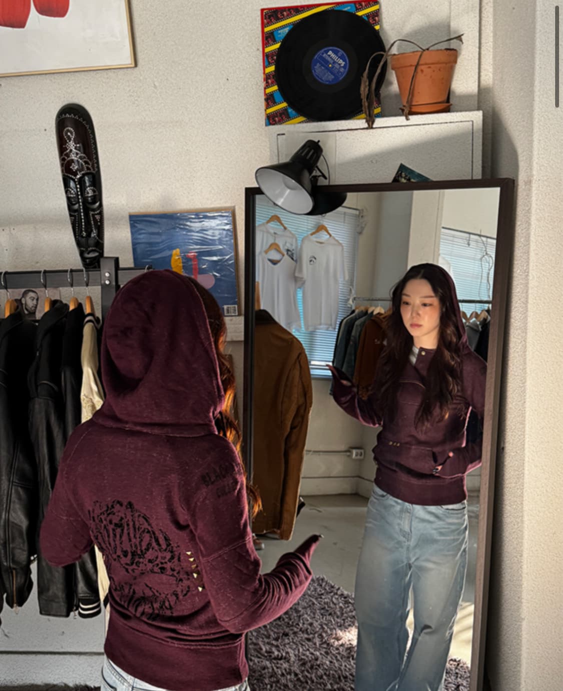 HARLEY DAVIDSON, HALF ZIP UP HOODIE (s) 상품이미지1