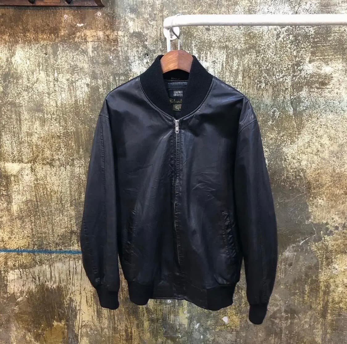 8~90s 빈티지 가죽 블루종 자켓 상품이미지1