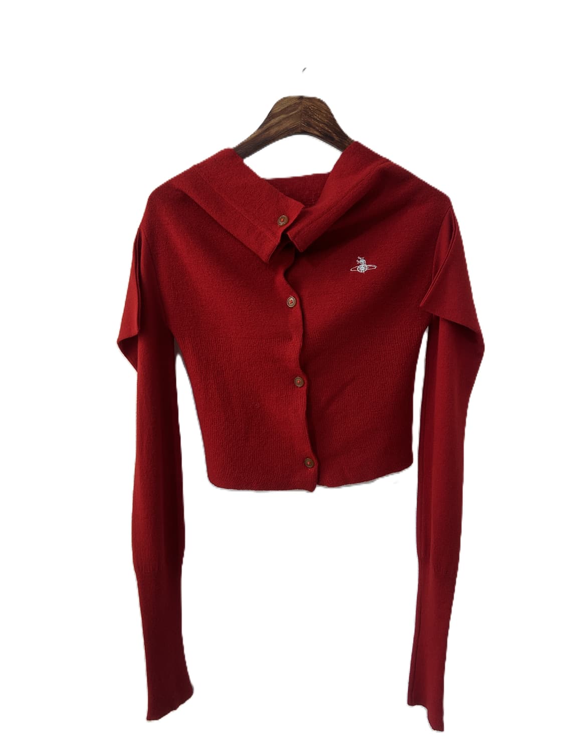 비비안 웨스트우드 레드 크롭 가디건 상품이미지1