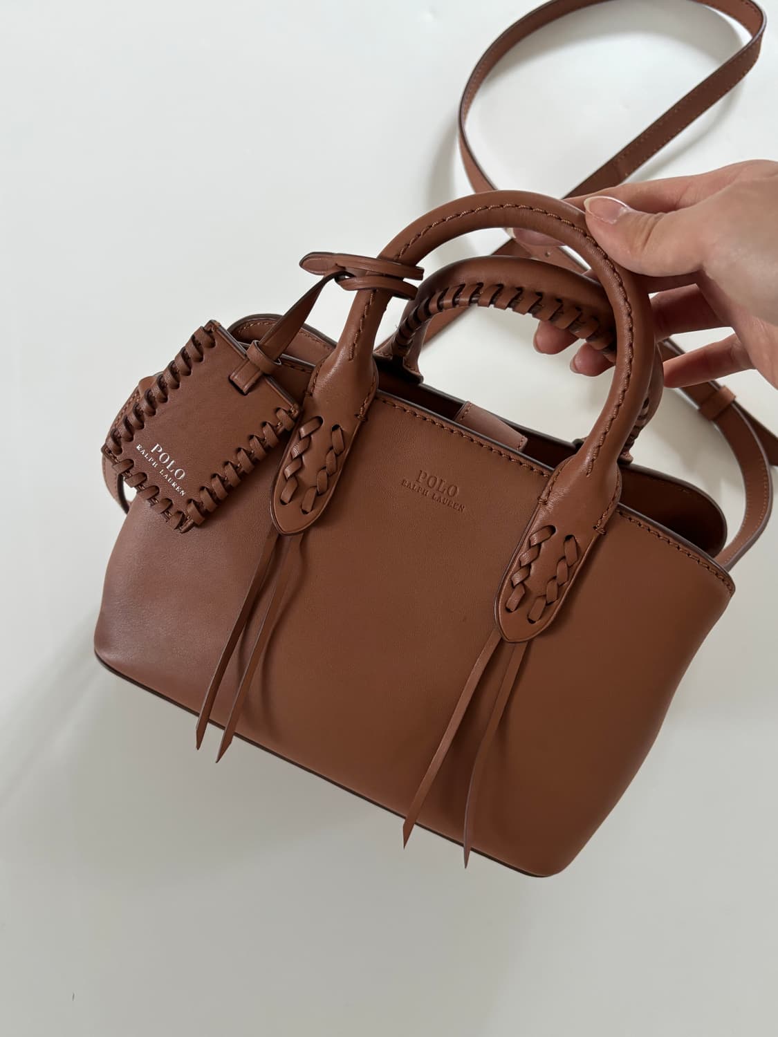 Polo 폴로 랄프로렌 우먼  탠 컬러  2way 백 상품이미지4