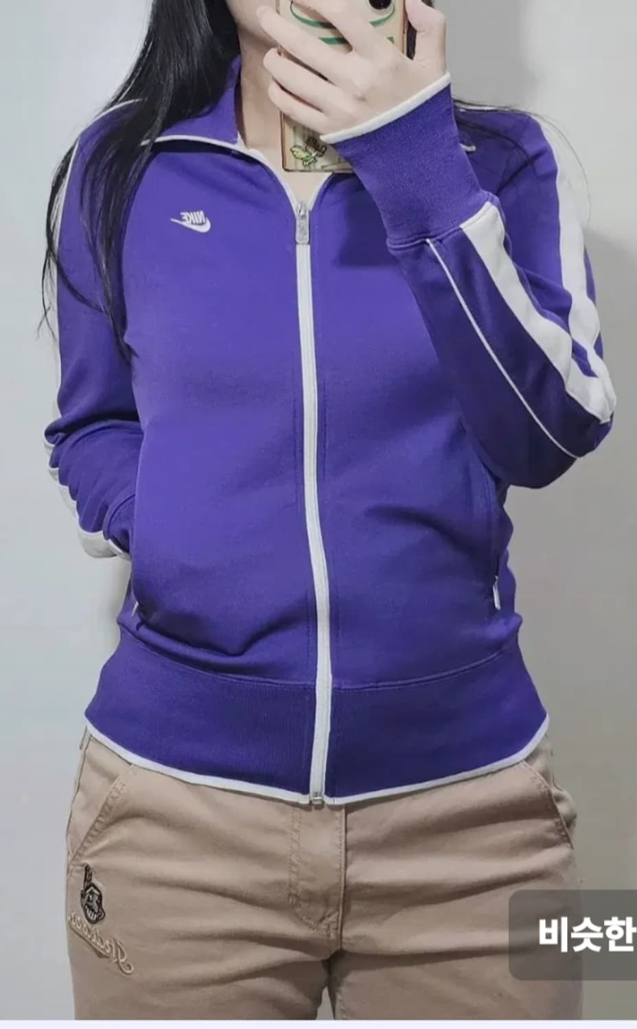 나이키 트랙탑  져지 우먼 Sㅈ85 정사이즈 진핑크 컬러 상품이미지2