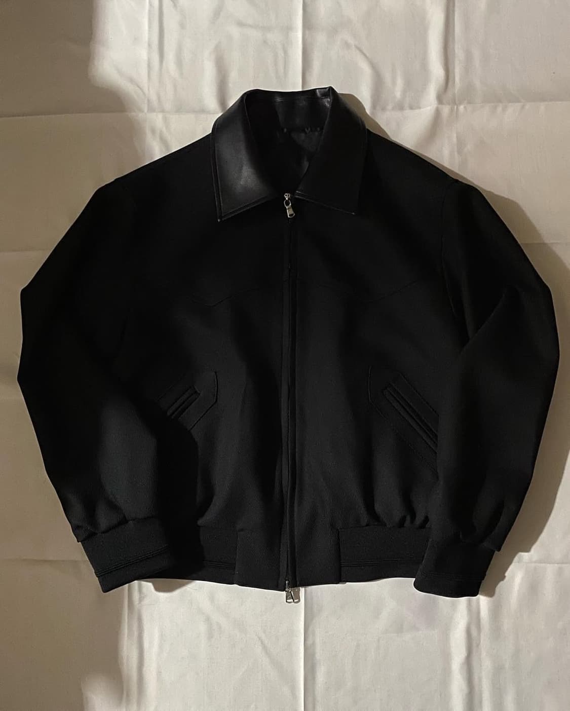 Hexagon Welt Blouson (Black) 상품이미지1