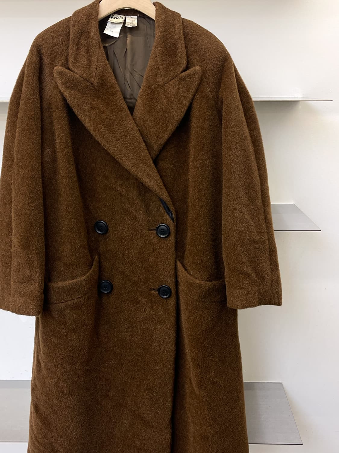 크리지아 90s 이탈리아 모헤어 코트 상품이미지3