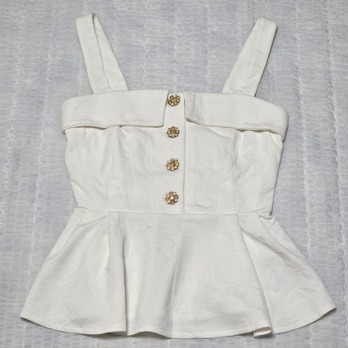 화이트 히메갸루st 뷔스티에 페플럼탑 상품이미지1