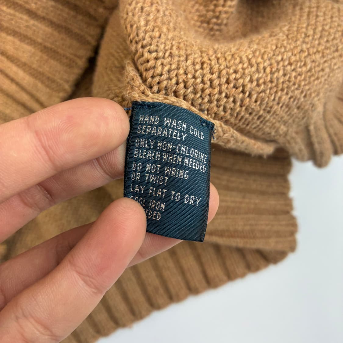 Polo  폴로 랄프로렌 자수 코튼 베이지 라운드 니트  상품이미지6