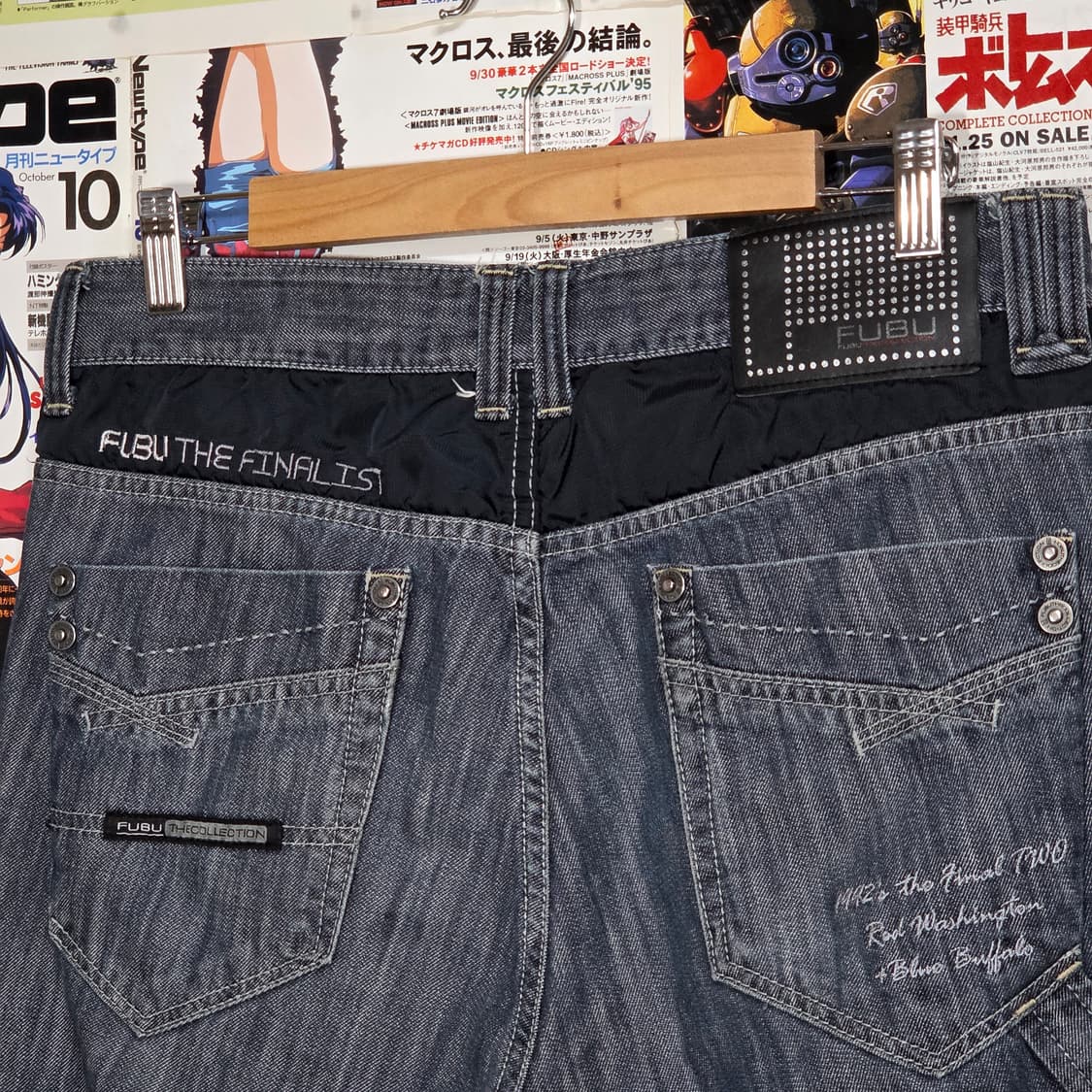 빈티지 후부 카펜터 와이드 데님 팬츠 상품이미지7