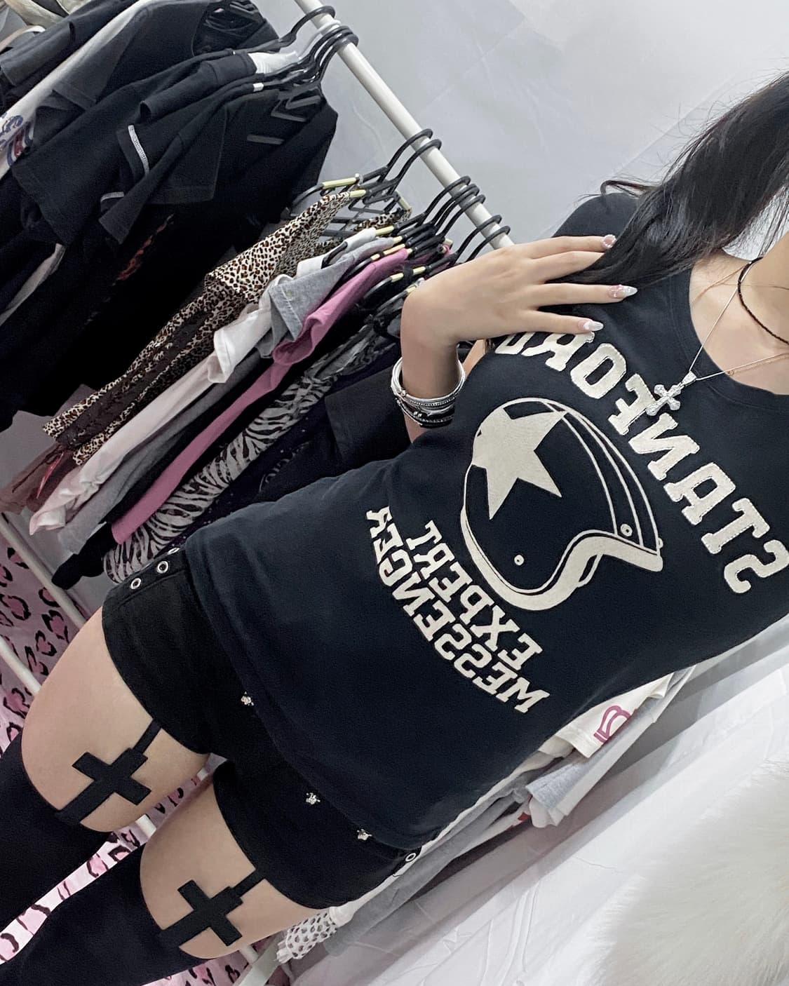 [MOUSSY] 마우지 바이커 빈티지 반팔 상품이미지2