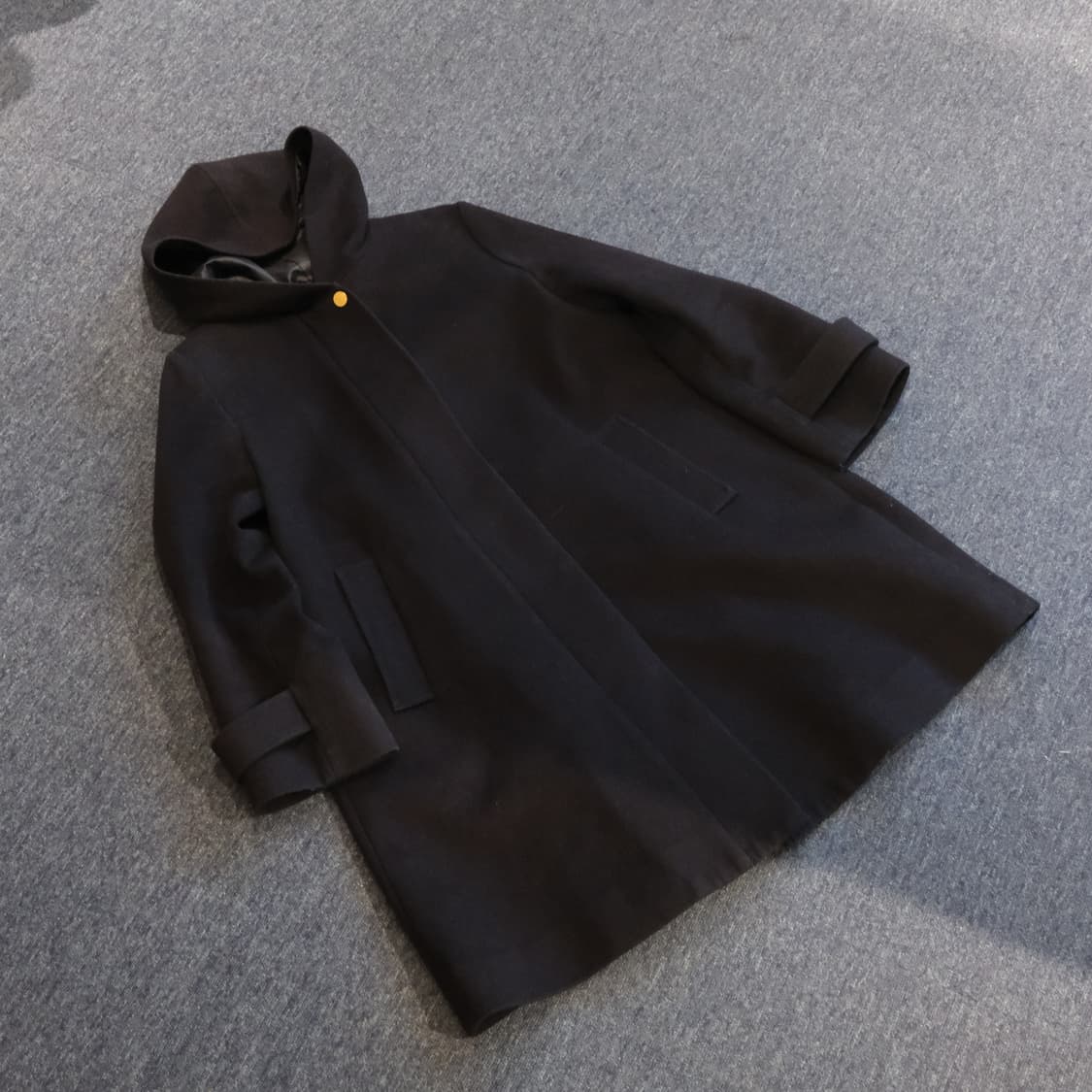 레이빔즈 오버 후드 울 코트 상품이미지1